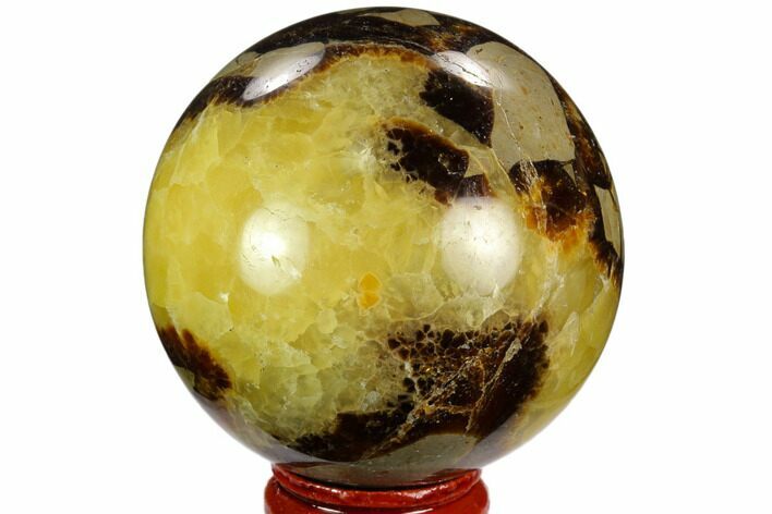 Polished Septarian Sphere - Madagascar #122909